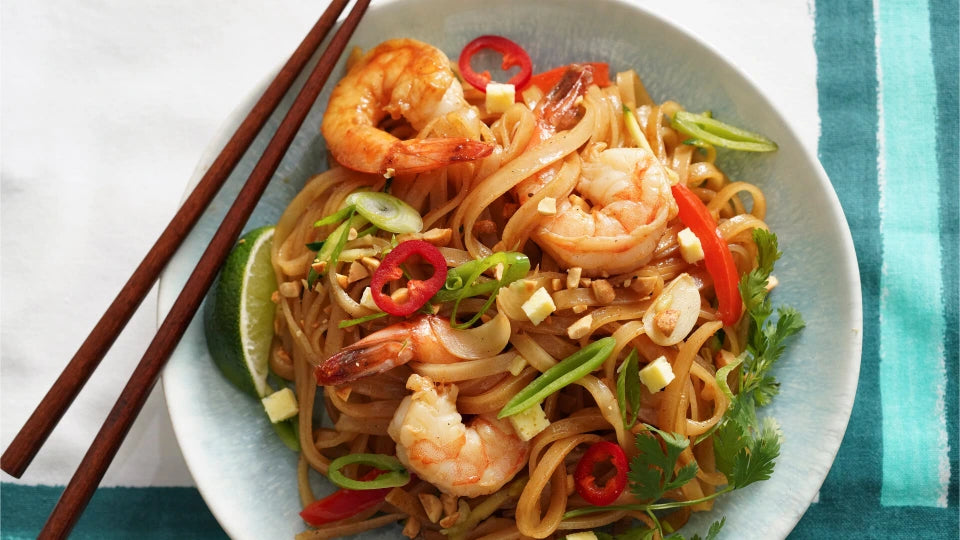 Singapore Noodles with Shrimp – Half & Full Pan